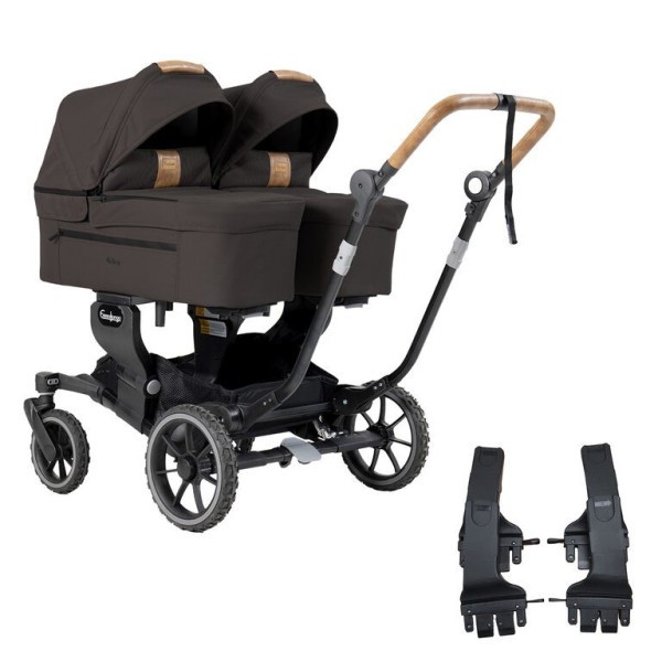 EMMALJUNGA Twin 735 Outdoor  Kočárek pro dvojčata - Outdoor 2024 brown