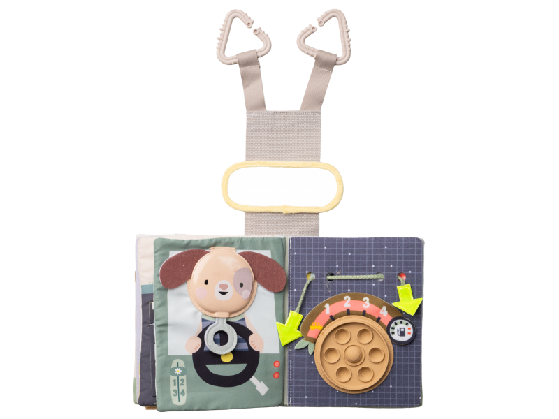 TAF TOYS Knížka s aktivitami do auta Busy Book