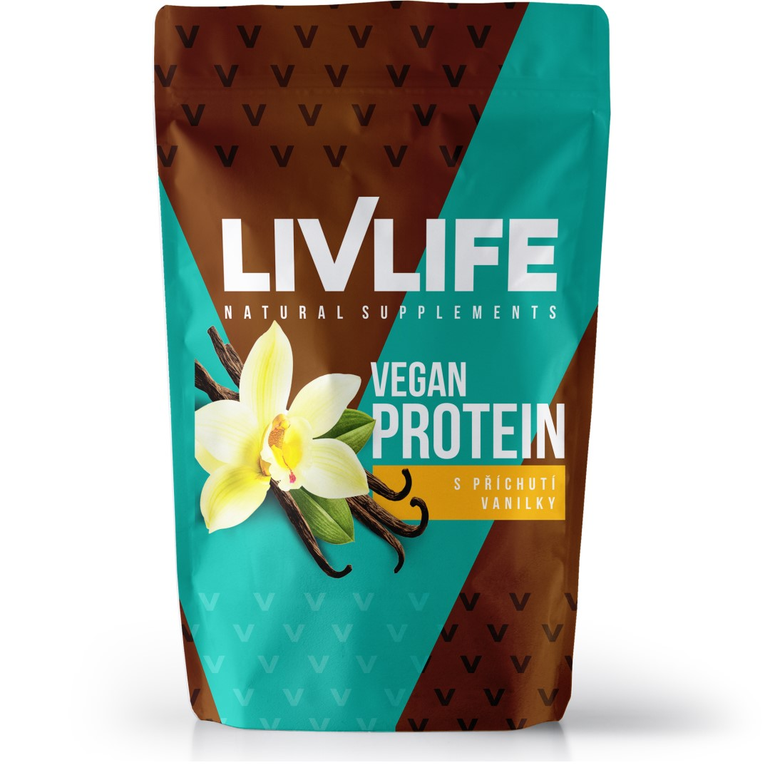 LIVLIFE Vegan protein s příchutí vanilky - Vanilky 245 g