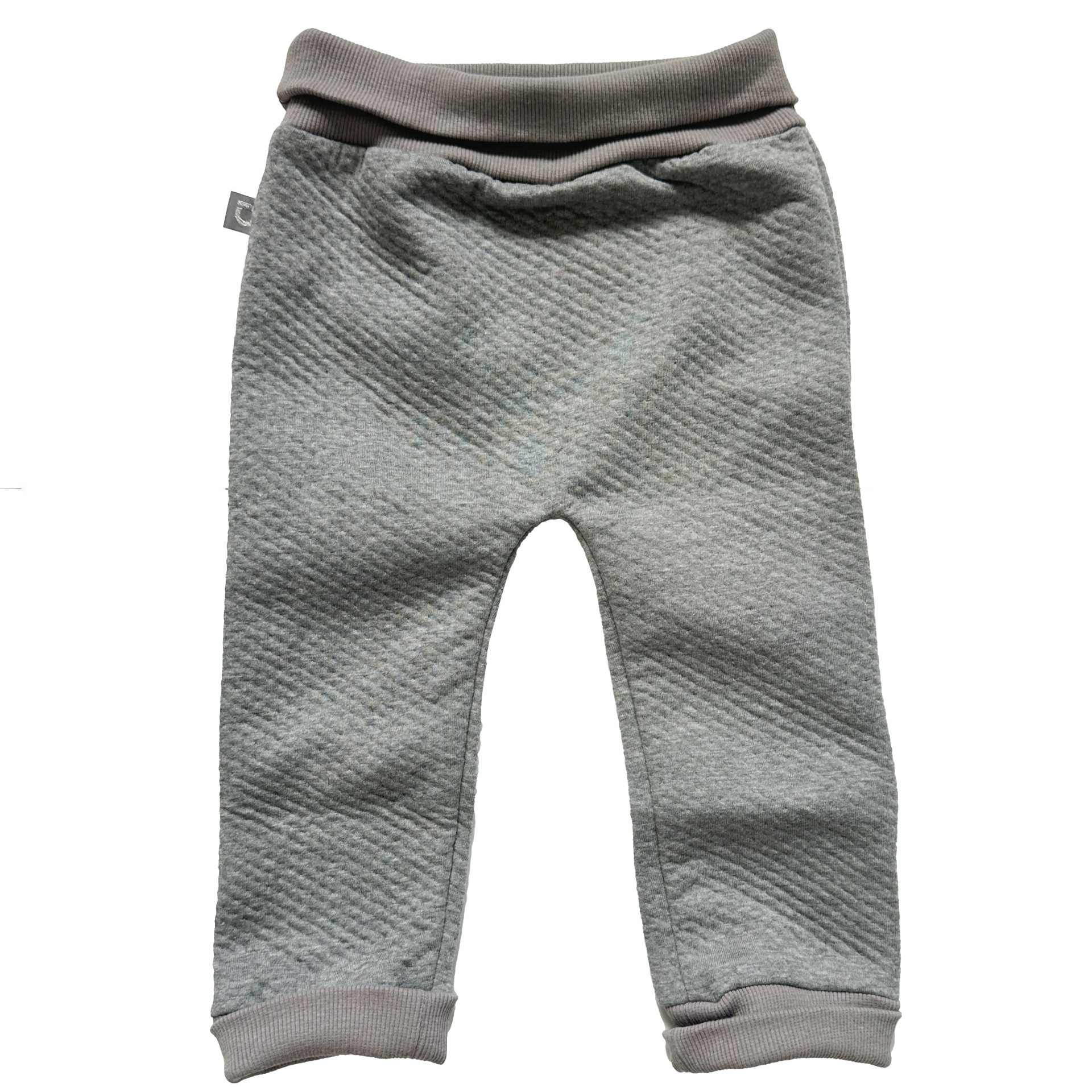 PINKIE tepláčky Light Grey Quilt - velikost: 62-68