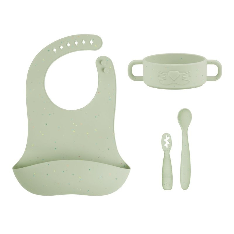 BABYMOOV Silikonová jídelní sada Baby First MEAL SET Mini - Arty