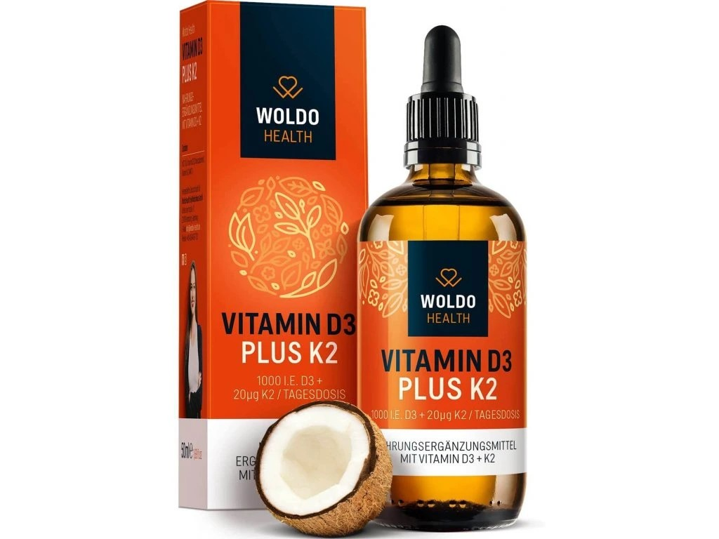 WOLDOHEALTH Vitamín D3+K2 50 ml
