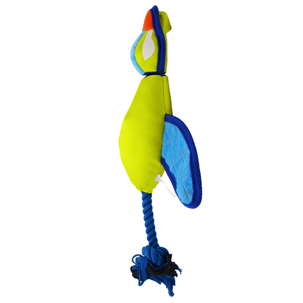 NERF DOG Hračka pro psy Nylonová plyšová kachna se šuštícimi křídly na házení – 42 cm