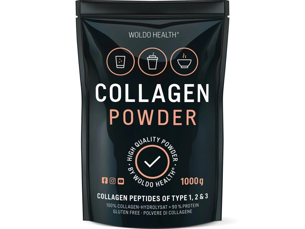 WOLDOHEALTH 100% Hovězí kolagen 1000 g - 1000 g