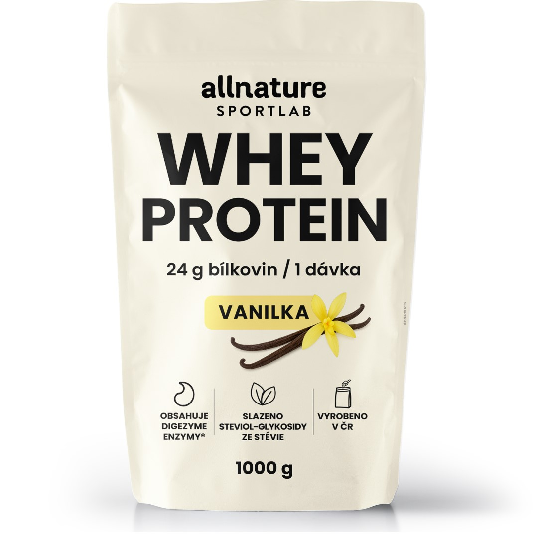 SPORTLAB WHEY protein vanilka - Vanilka 1000 g