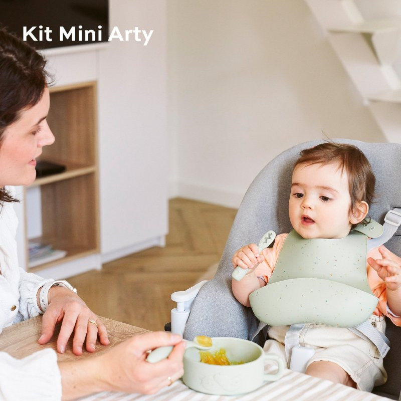 BABYMOOV Silikonová jídelní sada Baby First MEAL SET Mini