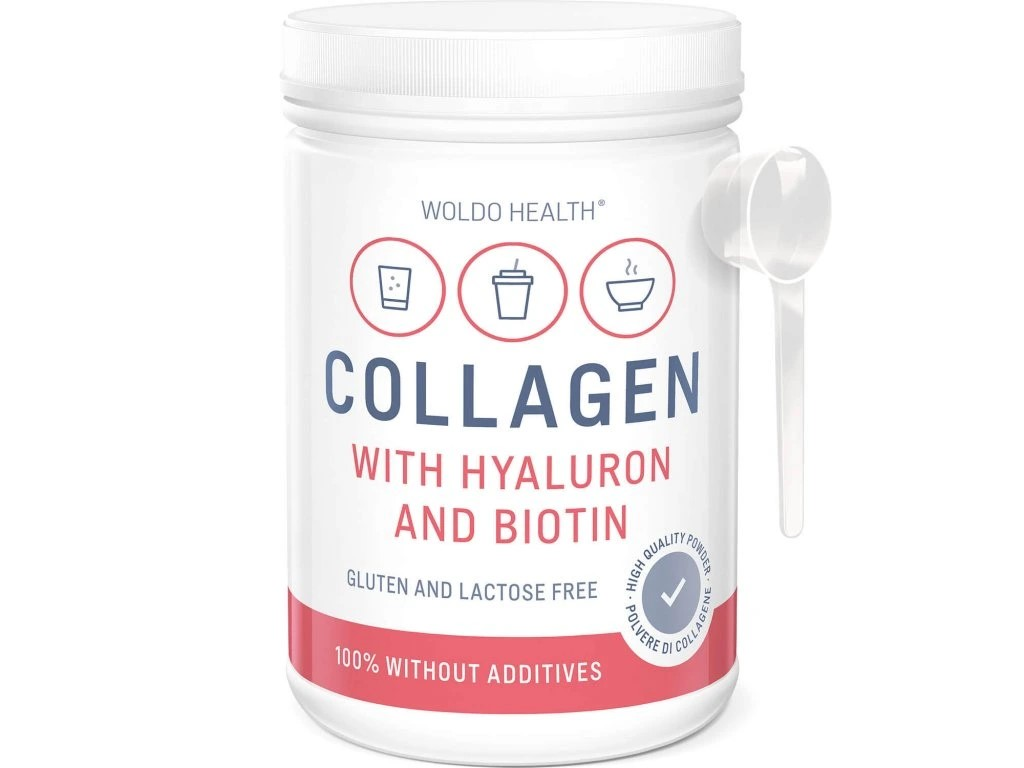 WOLDOHEALTH Kolagen s kyselinou hyaluronovou 500 g - 500 g