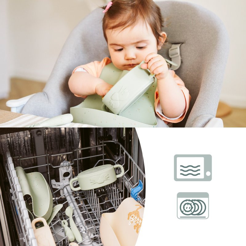 BABYMOOV Silikonová jídelní sada Baby First MEAL SET Mini