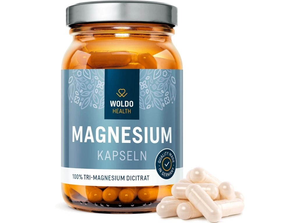 WoldoHealth Hořčík Tri-Magnesium dicitrát - 120 kapslí