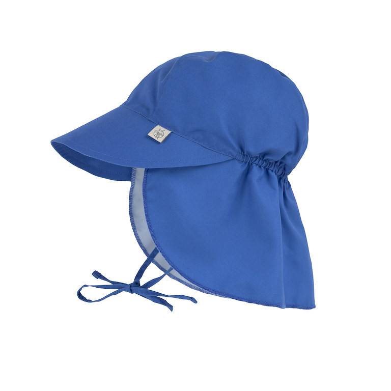 LÄSSIG Sun Protection Flap Hat blue - 19-36 mon.