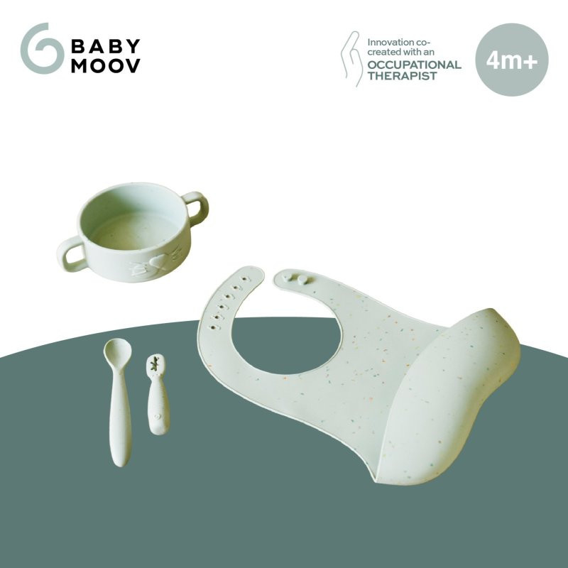BABYMOOV Silikonová jídelní sada Baby First MEAL SET Mini