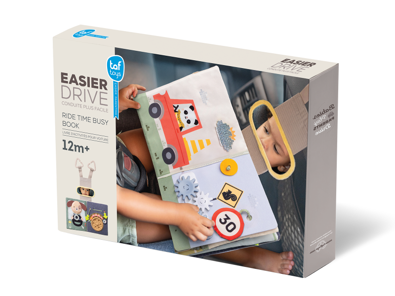 TAF TOYS Knížka s aktivitami do auta Busy Book