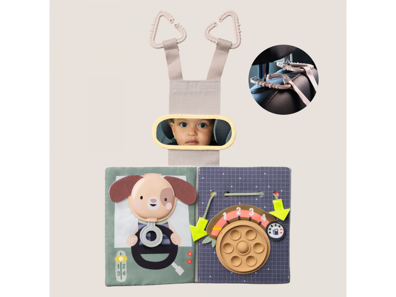 TAF TOYS Knížka s aktivitami do auta Busy Book