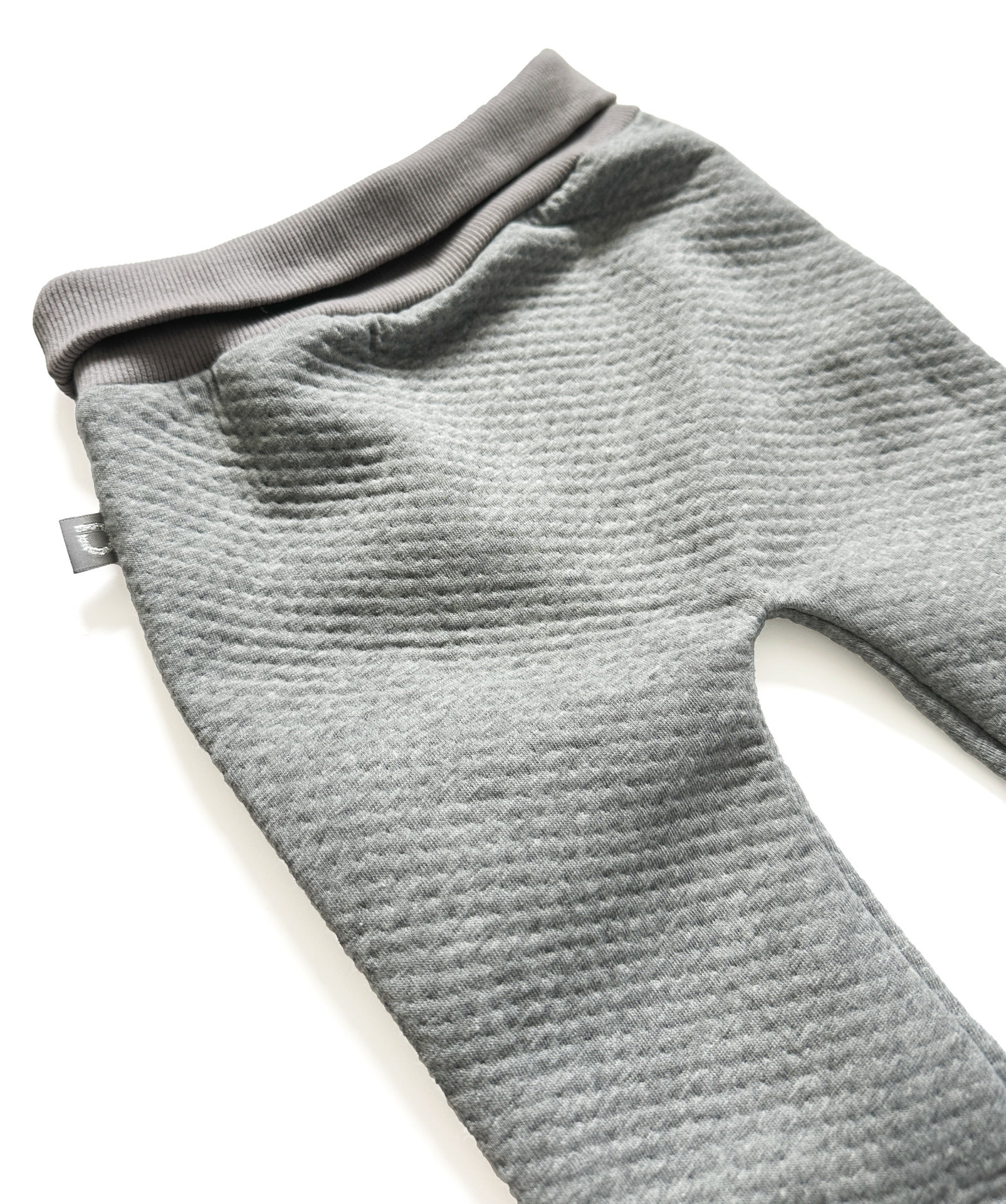 PINKIE tepláčky Light Grey Quilt