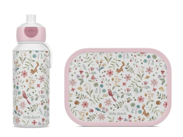 LITTLE DUTCH Svačinový set (láhev 400ml+box) - Fairy Wonders