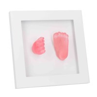 DOOKY Crystal Memories DeLuxe 3D Frame Handprint & Footprint