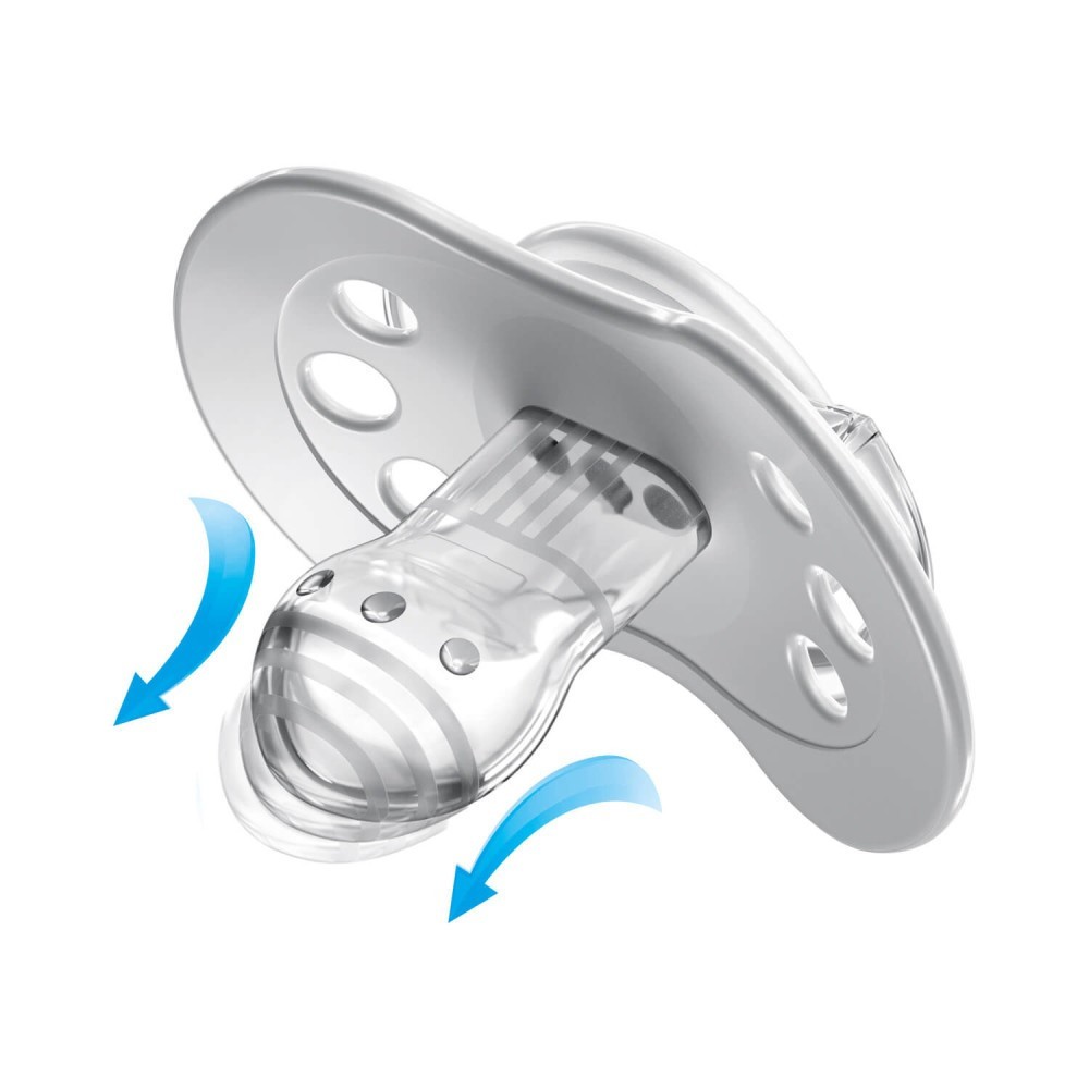 LOVI Dudlík svítící silikonový dynamický BUDDY BEAR 0-6m 2ks