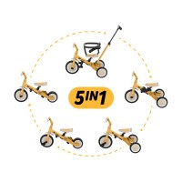 PETITE&MARS Tříkolka multifunkční 5v1 Turbo