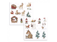 LITTLE DUTCH Samolepky na okno Vánoce