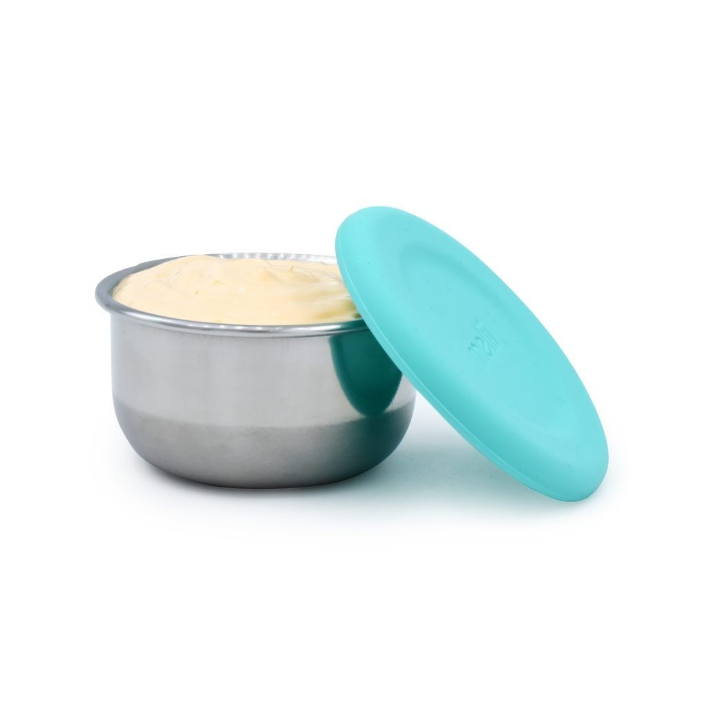 MELII Nerezová dóza 89 ml se silikonovým víčkem 3ks