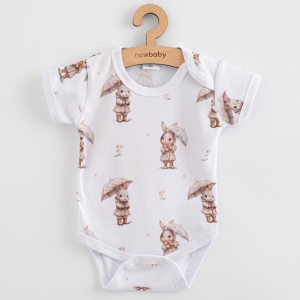 NEW BABY Kojenecké body s krátkým rukávem bunny - vel. 62