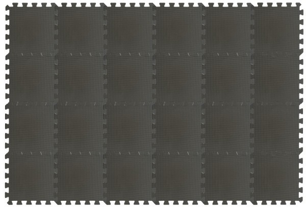 RIALTO BABY Hrací podložka puzzle 180x120cm -  Cool Gray 180x120cm