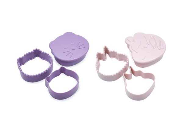 MELII Vykrajovátko na sendviče 3v1, 2 ks - 2 ks - jednorožec/ kočička