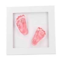 DOOKY Crystal Memories DeLuxe 3D Frame Handprint & Footprint