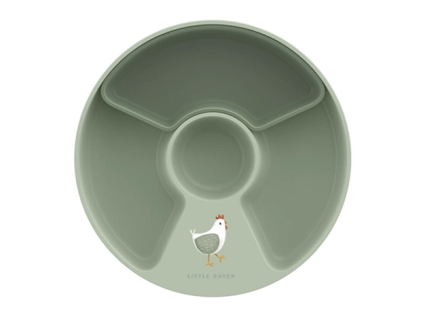 LITTLE DUTCH Dětský talíř dělený - Farma