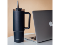 QUOKKA Nerezový termohrnek s brčkem Vibe 880 ml