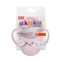AKUKU Hrneček na učení samostatného pití, šikmý 150 ml