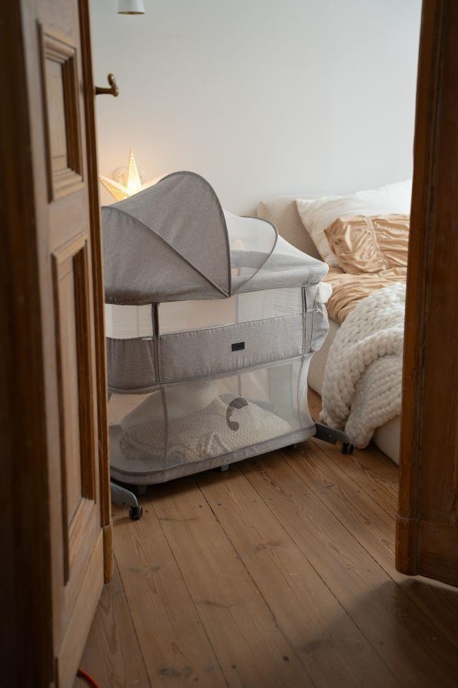 KIDNORT Postýlka Snäckskal