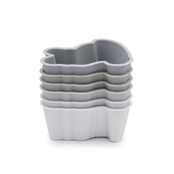 MELII Silikonové formy na muffiny 6 ks - buldoček