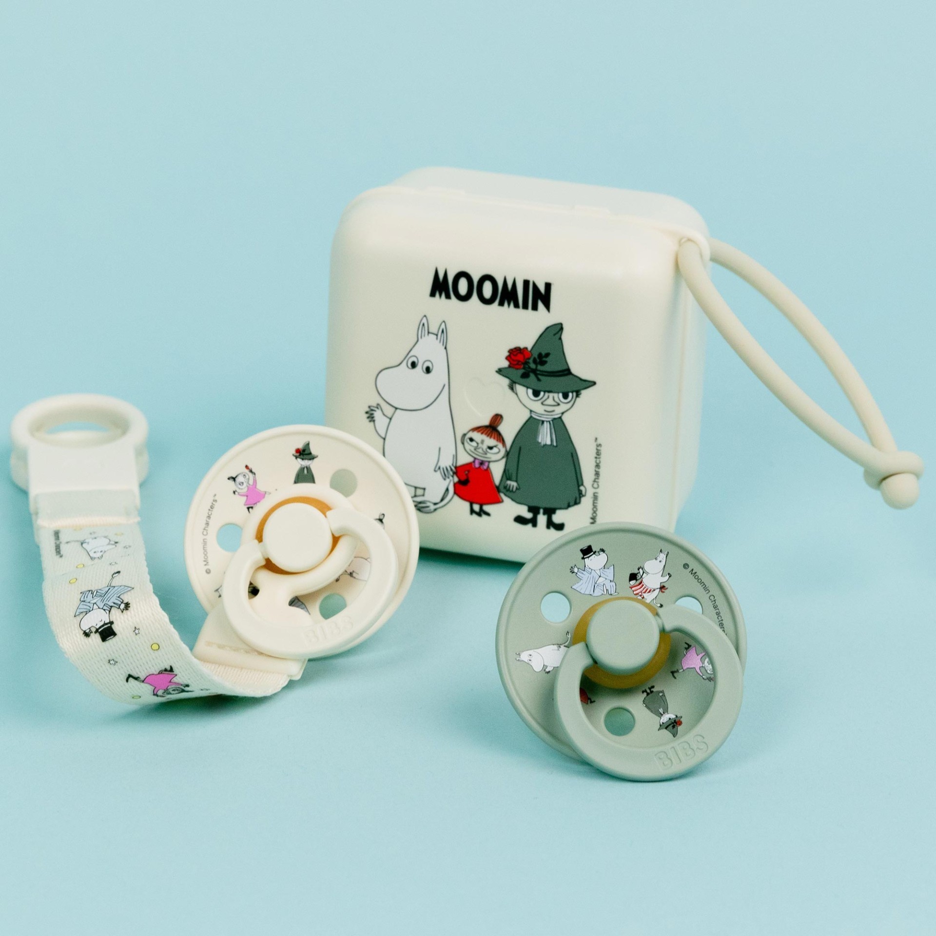 BIBS x Moomin Colour dudlíky z přírodního kaučuku 2ks - vel. 1