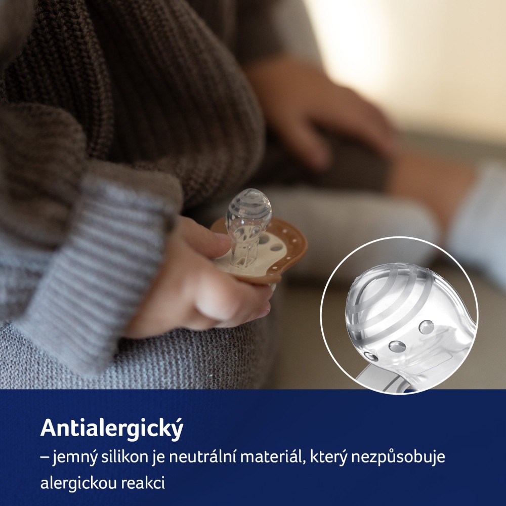 LOVI Dudlík svítící silikonový dynamický TEDDY LOVE  18m+ 2ks