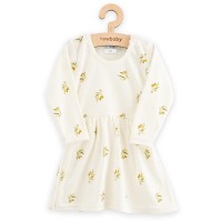 NEW BABY Kojenecké šaty z organické bavlny s dlouhým rukávem  Olivy