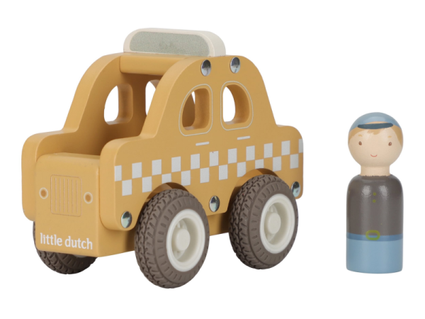 LITTLE DUTCH Taxi auto dřevěné - Taxi auto dřevěné