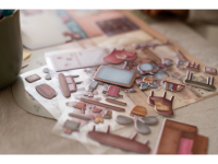 LITTLE DUTCH Knížka se samolepkami Dům Rosa