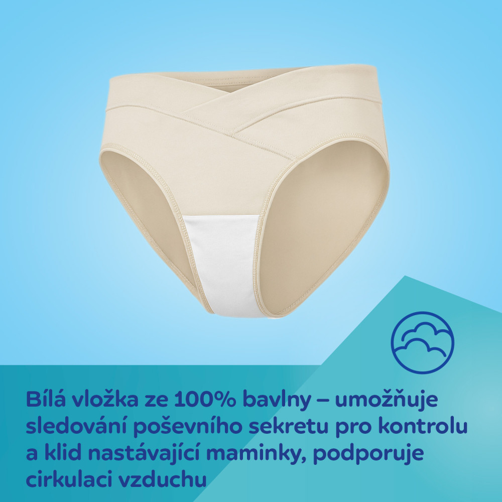 CANPOL BABIES Těhotenské kalhotky s nízkým pasem MumFIT 2ks