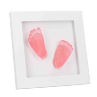 DOOKY Crystal Memories DeLuxe 3D Frame Handprint & Footprint