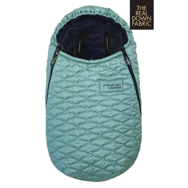 PINKIE Péřový zimní fusak Superfine 0-12měs - Old Green 4918