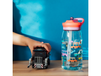 QUOKKA Plastová láhev s pítkem Glow Kids Cars 580 ml
