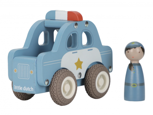 LITTLE DUTCH Policejní auto dřevěné - Policejní auto dřevěné