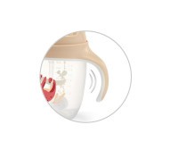 BABYONO Hrnek učicí s brčkem 6m+