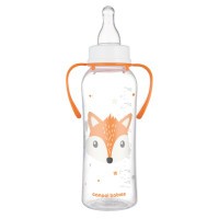 CANPOL BABIES Lahev úzkohrdlá s úchyty CUTE ANIMALS 250ml