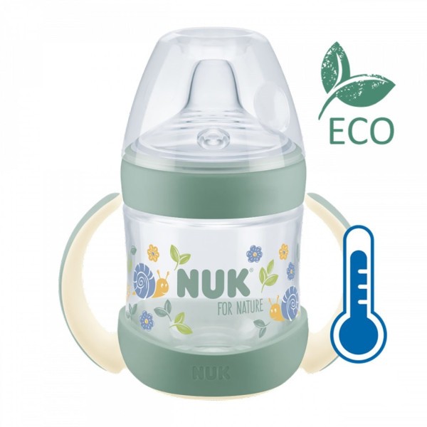 NUK for Nature lahvička na učení s kontrolou teploty 6-18m