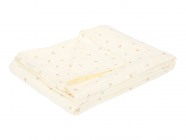 LITTLE DUTCH Přikrývka mušelínová 4-vrstvá 100x70 cm - Forest Treasures