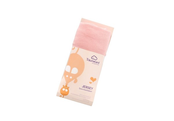 TRÄUMELAND prostěradlo jersey UNI - malve-rose