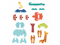 LUDI Puzzle pěnové 3D Zvířátka