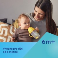 CANPOL BABIES Nevylévací hrneček se slámkou a závažím 270ml BONJOUR PARIS